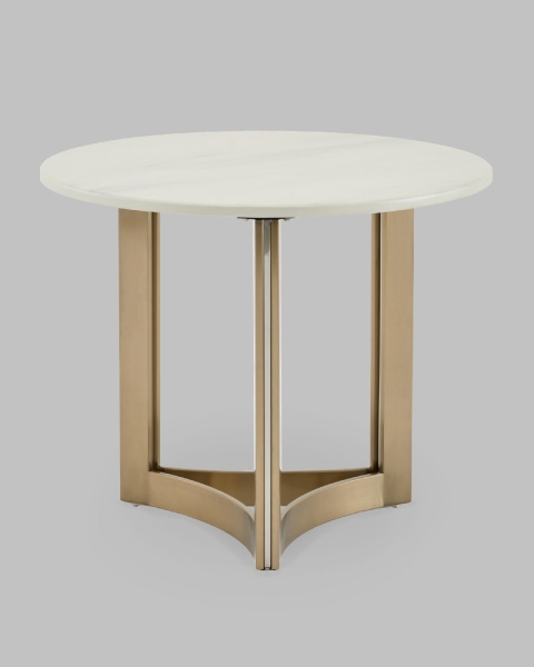 Журнальный столик Кассия 60*60 см светлая керамика