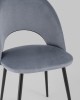 Стул Меган велюр серый