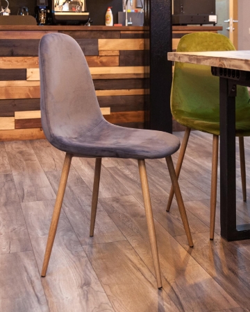Стул Валенсия велюр серый