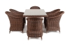 "Эспрессо" обеденная группа плетеная, цвет коричневый