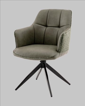 Стул обеденный Naya зеленый экокожа букле