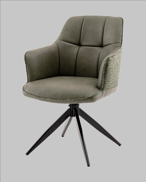 Стул обеденный Naya зеленый экокожа букле Стул обеденный Naya зеленый экокожа букле