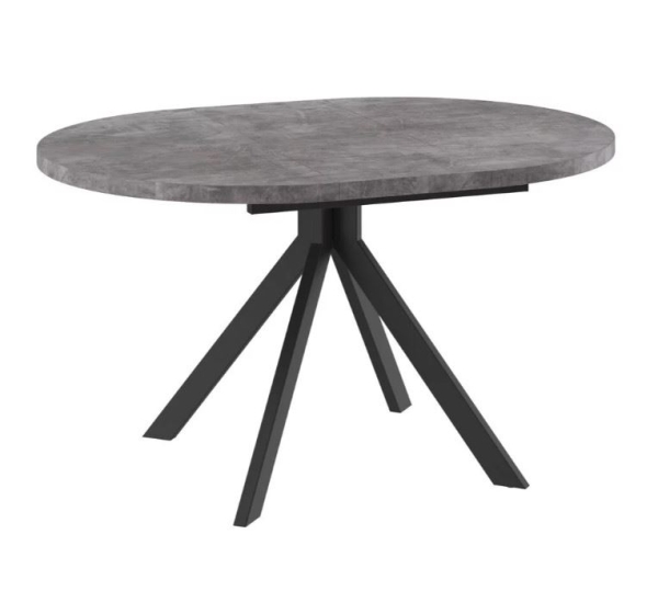 Стол круглый раздвижной "RONDO-100+35" черный Стол круглый раздвижной "RONDO-100+35" черный