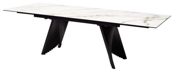 Стол IVAR 180 MARBLES KL-188 Контрастный мрамор, итальянская керамика