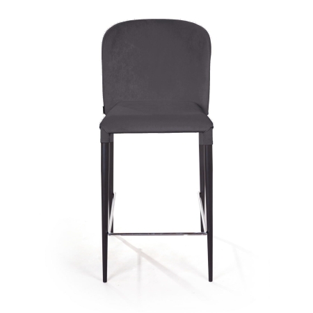 Полубарный стул Albert, бархат антрацит Полубарный стул Albert, бархат антрацит