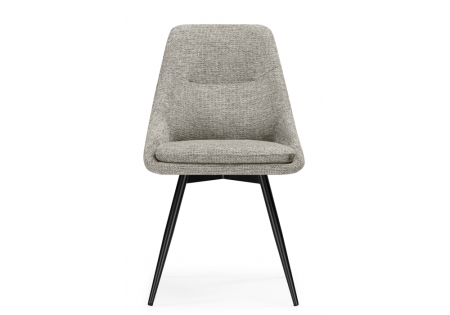 Стул на металлокаркасе Avian вращающийся светло-серый, черный