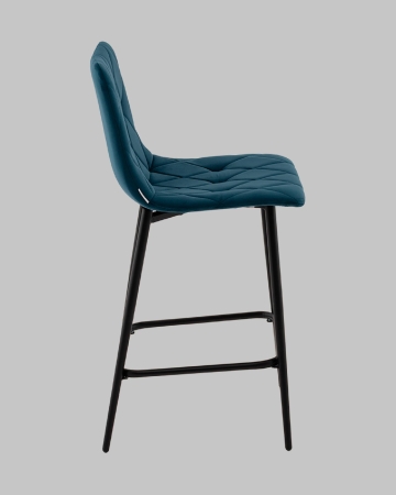 Стул полубарный Одди Diamond велюр синий