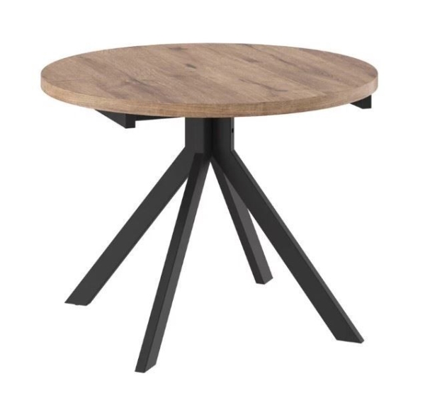 Стол круглый раздвижной "RONDO-100+35" черный Стол круглый раздвижной "RONDO-100+35" черный