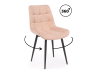 Стул на металлокаркасе Челси 360 К бежевый (zd 210), черный np