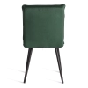 Стул обеденный Sweet зеленый, велюр и металл, мягкое сиденье, без подлокотников