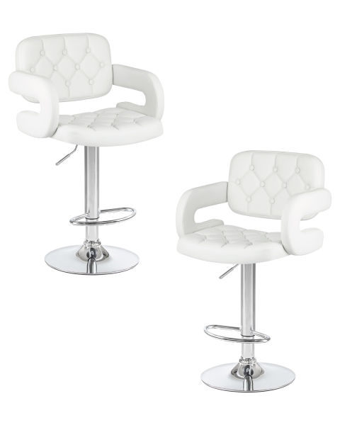 Набор 2 шт Стул барный TIESTO, белый