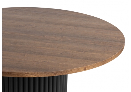 Стол деревянный Барел 110 орех кантри, черный