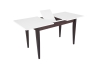 Стол Квадро 1200*700+300, столешница белая, ножки венге