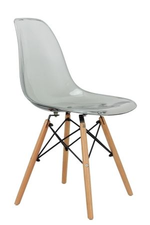 Стул Eames прозрачный серый