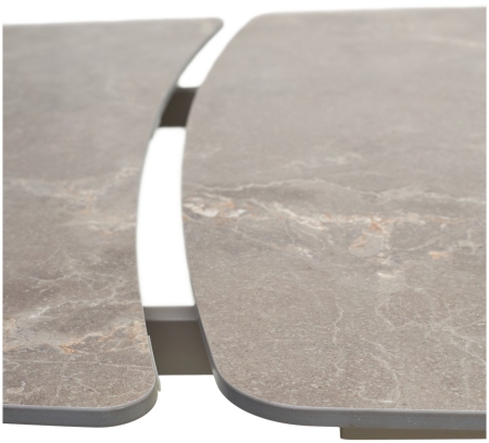 Стол RIVOLI 140 MATT LATTE STONE SOLID CERAMIC, TAUPE