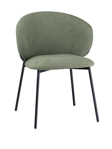 Стул для кухни SOLIS зеленый букле MOSS 615