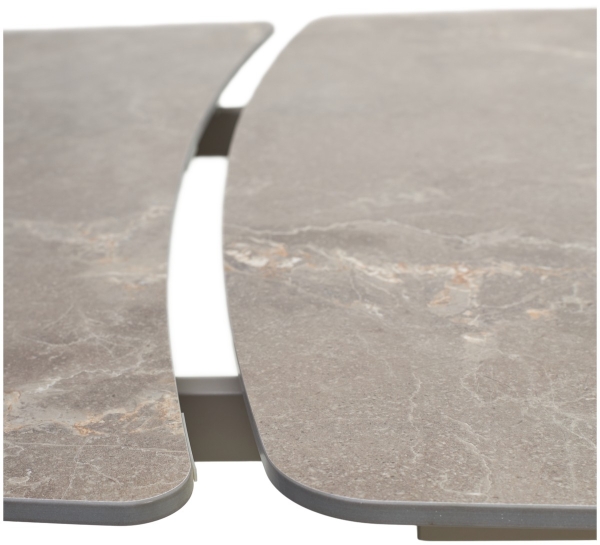 Стол RIVOLI 140 MATT LATTE STONE SOLID CERAMIC, TAUPE