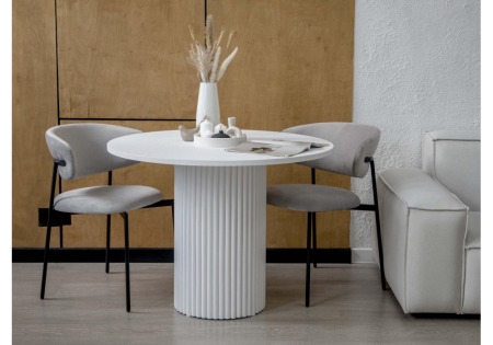 Стол деревянный Барел 110 белый, белый