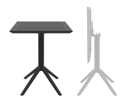 Стол пластиковый складной Sky Folding Table 60 черный
