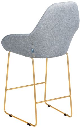 Кресло полубар Kent Грей/Линк золото