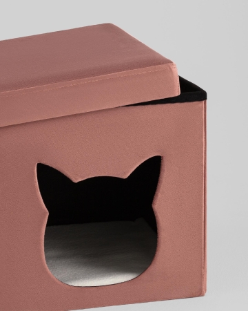 Пуф складной с ящиком Store Pet розовый Пуф складной с ящиком Store Pet розовый