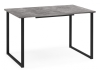 Стол деревянный Лиман 117 (157) x 77 бетон светлый, черный матовый Стол деревянный Лиман 117 (157) x 77 бетон светлый, черный матовый