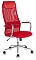 Кресло руководителя Бюрократ KB-9N красный TW-35N TW-97N сетка с подголов. крестовина металл хром