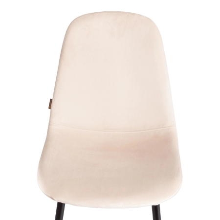 Стул BREEZE (mod. JSC-58) велюр и металл, бежевый и черный Стул BREEZE (mod. JSC-58) велюр и металл, бежевый и черный