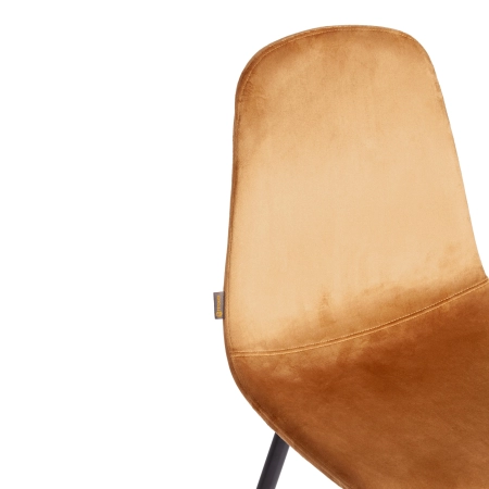 Стул BREEZE (mod. JSC-58) велюр и металл, коричневый, черный