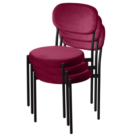Стул Mason бархат винно-красный
