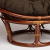 Кресло "PAPASAN" 23/01 W, с подушкой, орех, ткань коричневая 3М7-147