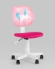 Кресло компьютерное детское ЛОЛО Unicorn, пластик белый