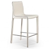 Полубарный стул Barrie кожа бежевый