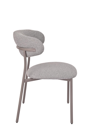 Стул обеденный Ayla серый с серыми ножками 2 шт.