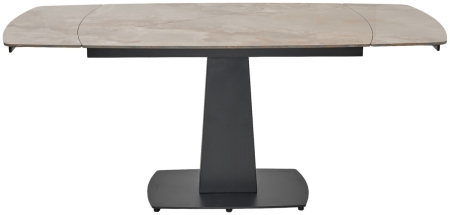 Стол BALDE 140 GLOSS AMBER JADE SOLID CERAMIC, BLACK