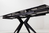 Стол FORIO 160 MATT BLACK MARBLE SINTERED STONE, BLACK