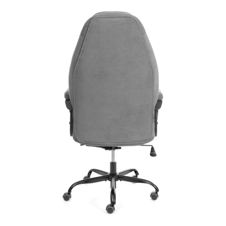 Кресло Boss metalBL серый велюр