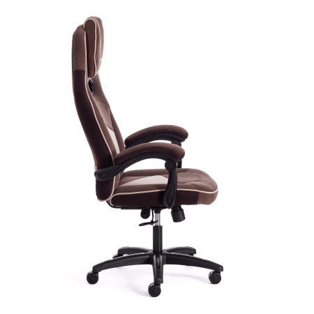 Кресло ARENA флок, коричневый и бежевый