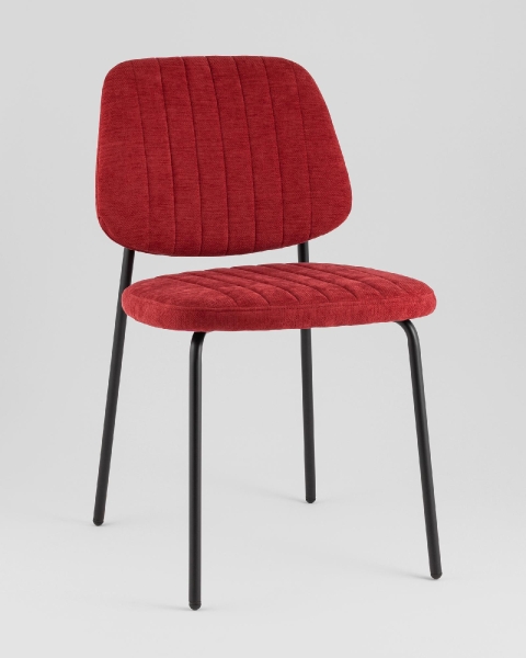 Стул обеденный Patrys бордовый шенилл