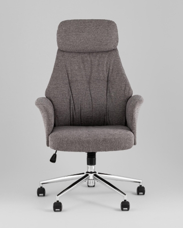 Кресло офисное TopChairs Neoma темно-серый ткань