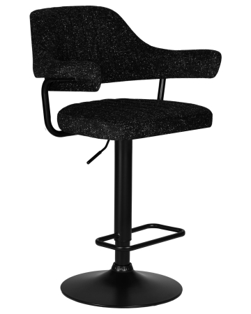 Набор 2 шт Стул барный CHARLY BLACK, черный твид (LEO18)