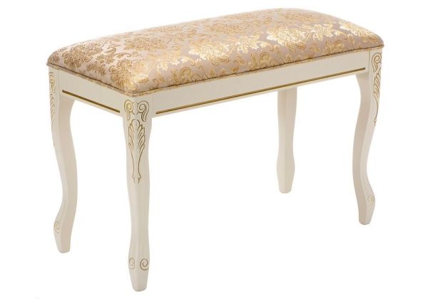 Банкетка Валентино патина золото, бежевый Банкетка Валентино патина золото, бежевый