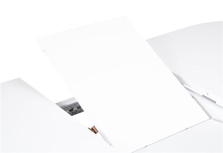 Стол овальный Алиса-1200 белый раздвижной