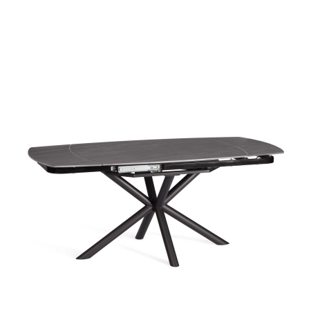 Стол обеденный Winston серый, металл и керамика, прямоугольная столешница