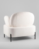 Кресло Кэнди ткань букле белый