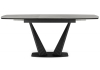 Керамический стол Вейл 160(205)х89 larka grey, черный
