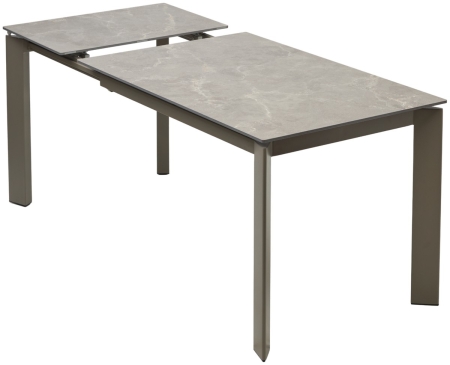 Стол CORNER 120 MATT LATTE STONE SOLID CERAMIC, TAUPE