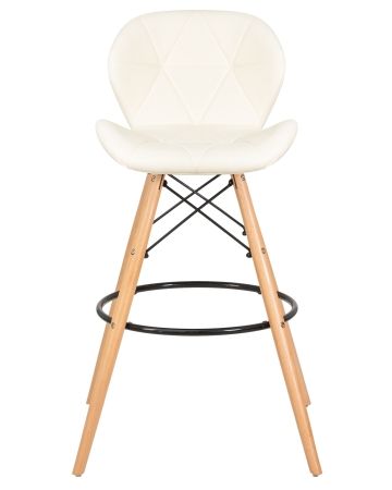 Стул барный BUTTERFLY BAR ножки светлый бук, кремовый