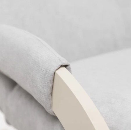 Кресло-маятник Блисс слоновая кость, ткань Soro 83 Кресло-маятник Блисс слоновая кость, ткань Soro 83