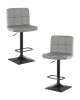 Набор 2 шт Стул барный DOMINIC, серый велюр (MJ9-75)